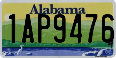 AL license plate 1AP9476