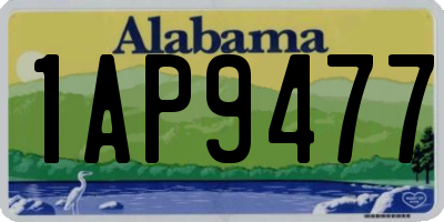 AL license plate 1AP9477