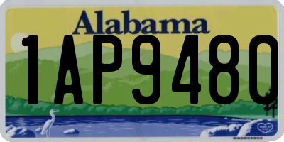 AL license plate 1AP9480