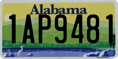 AL license plate 1AP9481