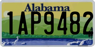 AL license plate 1AP9482