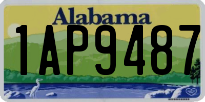 AL license plate 1AP9487