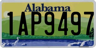 AL license plate 1AP9497