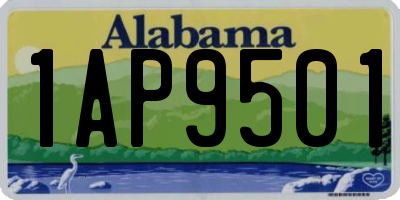 AL license plate 1AP9501