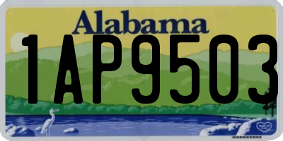AL license plate 1AP9503
