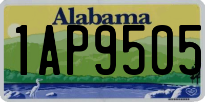AL license plate 1AP9505
