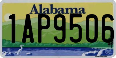 AL license plate 1AP9506