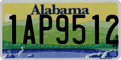AL license plate 1AP9512
