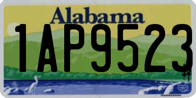 AL license plate 1AP9523