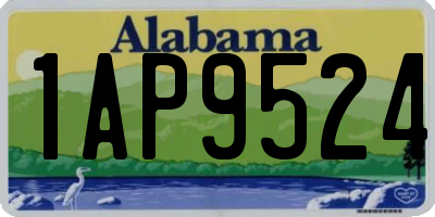 AL license plate 1AP9524