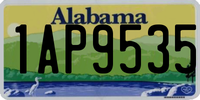 AL license plate 1AP9535