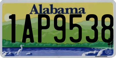 AL license plate 1AP9538