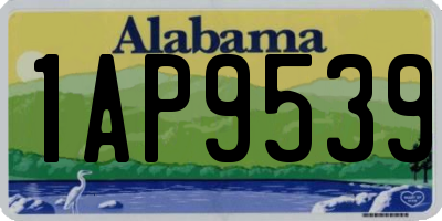 AL license plate 1AP9539