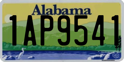 AL license plate 1AP9541