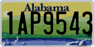 AL license plate 1AP9543
