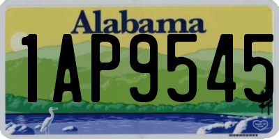 AL license plate 1AP9545