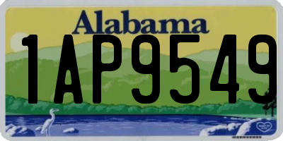AL license plate 1AP9549