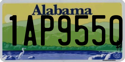 AL license plate 1AP9550