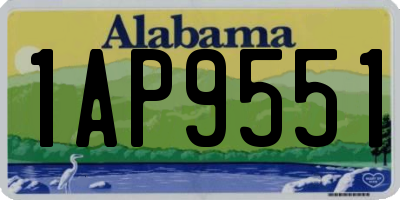 AL license plate 1AP9551