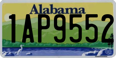 AL license plate 1AP9552