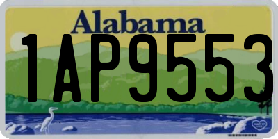 AL license plate 1AP9553