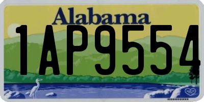 AL license plate 1AP9554