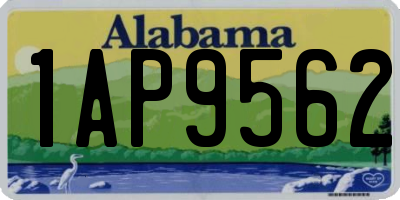 AL license plate 1AP9562