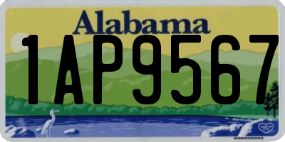 AL license plate 1AP9567