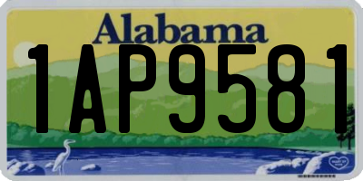 AL license plate 1AP9581