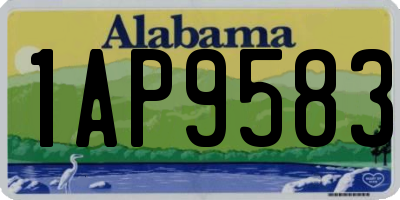 AL license plate 1AP9583