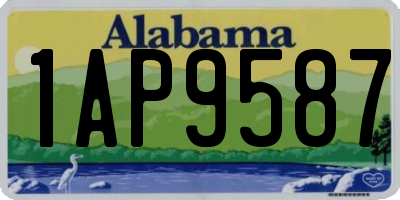 AL license plate 1AP9587