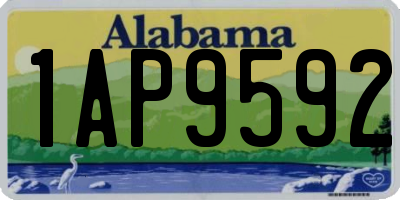 AL license plate 1AP9592