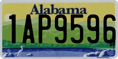 AL license plate 1AP9596