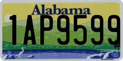 AL license plate 1AP9599