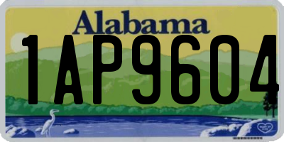 AL license plate 1AP9604