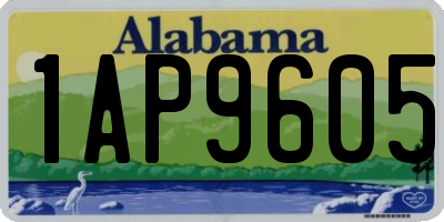 AL license plate 1AP9605