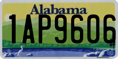 AL license plate 1AP9606
