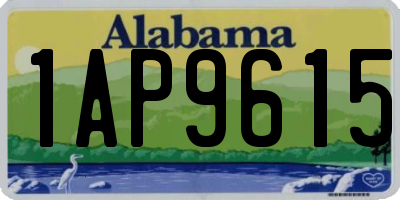 AL license plate 1AP9615