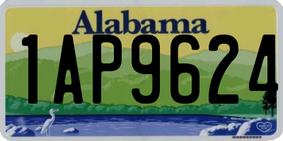 AL license plate 1AP9624