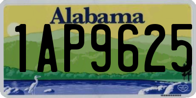 AL license plate 1AP9625