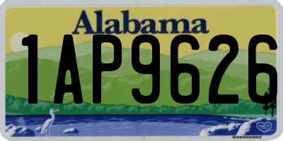 AL license plate 1AP9626
