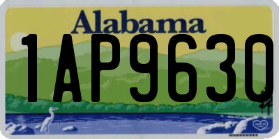 AL license plate 1AP9630