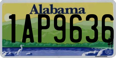 AL license plate 1AP9636
