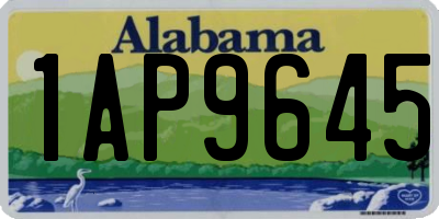 AL license plate 1AP9645
