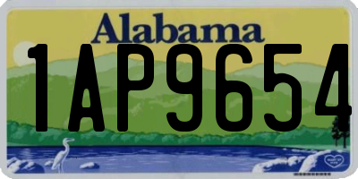 AL license plate 1AP9654