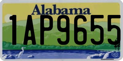 AL license plate 1AP9655