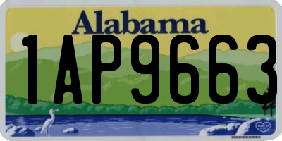 AL license plate 1AP9663
