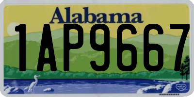 AL license plate 1AP9667