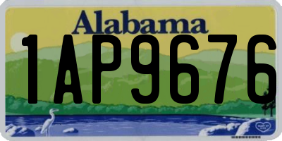 AL license plate 1AP9676