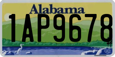 AL license plate 1AP9678